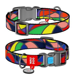 Waudog Zgarda cu QR code Vitrage XS - 10mm x 20-30cm